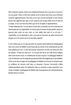 Pédagogie théâtrale et travail social