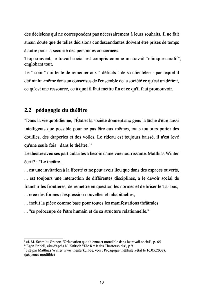 Pédagogie théâtrale et travail social