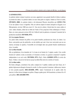 Clonage des palmiers dattiers de la région de Béchar: cas de fegous