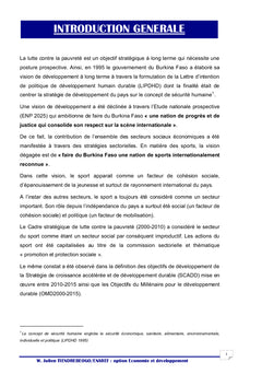 La contribution du football au développement économique et social