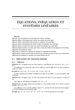 Cours bien élaborés de mathématiques