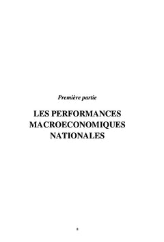 LES PERFORMANCES MACROECONOMIQUES NATIONALES ET L'EMERGENCE DE LA RDC