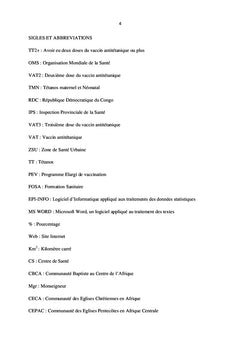 Vaccination antitétanique à Kadutu