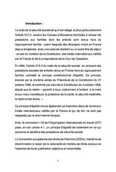 LES ENFANTS DES RESSORTISSANTS DES PAYS TIERS :