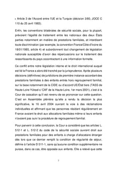 LES ENFANTS DES RESSORTISSANTS DES PAYS TIERS :