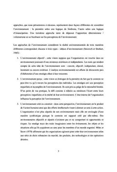 Approches analytiques de l'environnement des organisations