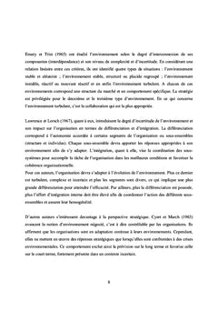 Approches analytiques de l'environnement des organisations