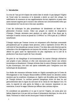 Perspectives de dessalement par énergie éolienne dans le sud algérien