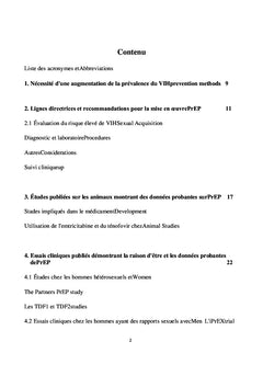 Examen de la prophylaxie pré-exposition (PrEP)
