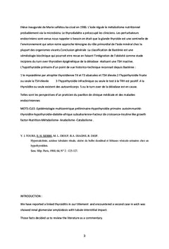 Syndrome de Whitaker (à propos d'une communication brève au CMH Paris)
