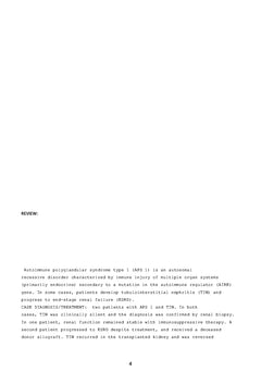 Syndrome de Whitaker (à propos d'une communication brève au CMH Paris)