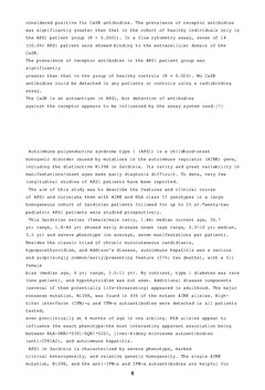 Syndrome de Whitaker (à propos d'une communication brève au CMH Paris)