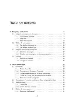 Séries et Intégrales