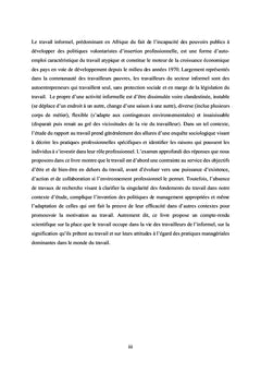 Le Rapport au Travail dans un Contexte Entropique