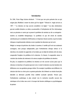 Rétention des rechutes et rétention des patients en orthodontie