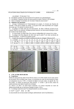 Situations didactiques en sciences physiques