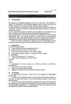 Situations didactiques en sciences physiques