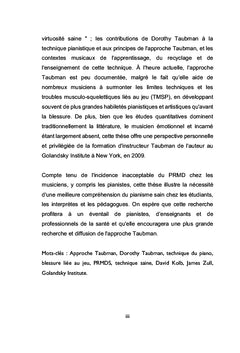 Apprendre et enseigner une technique de piano saine