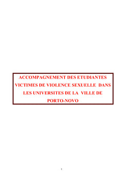 Violences sexuelles en Milieu Universitaire