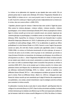 Violences sexuelles en Milieu Universitaire