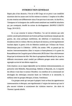 Impact des conflits armEs sur les actions de dEveloppement