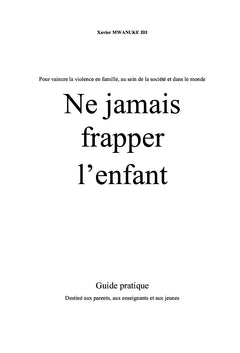 Ne jamais frapper l'enfant