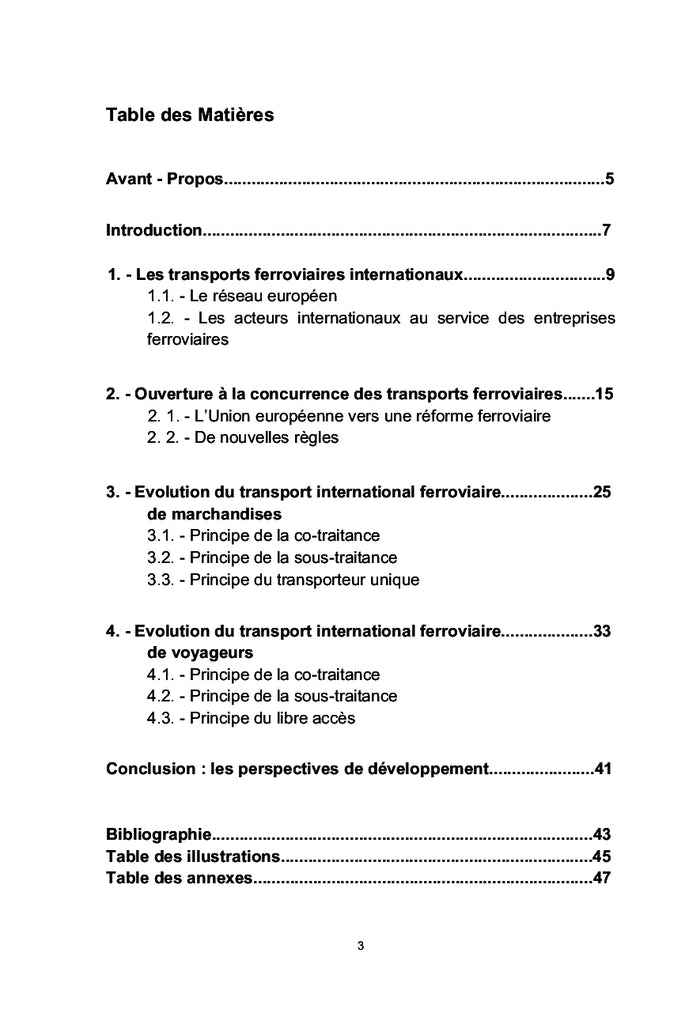 LibEralisation du transport ferroviaire international