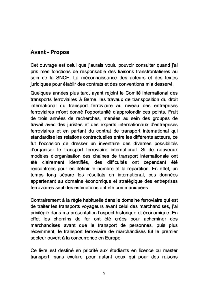 LibEralisation du transport ferroviaire international