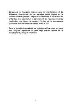 LibEralisation du transport ferroviaire international