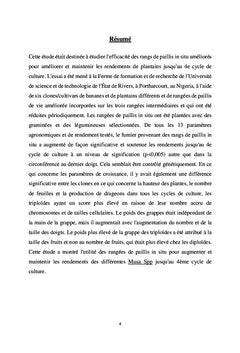 L'efficacité des rangées de paillis in situ améliorées
