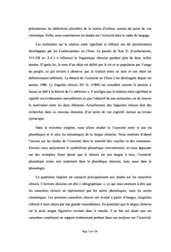 IconicitE dans la Grammaire du Chinois