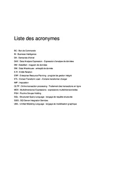 Le BI pour l'évaluation et le contrôle des acheteurs