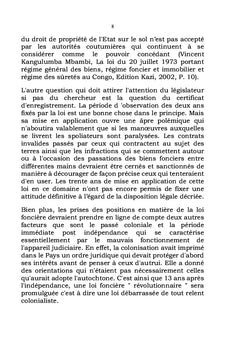La coutume Nande face à l'évolution du régime foncier congolais