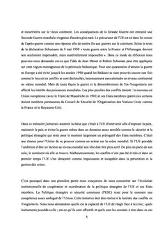 Relations extErieures de l'Union europEenne