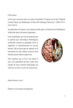 Théorie du contrôle optimal pour les mutations