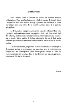 Mémento de Droit du Travail et de la Sécurité Sociale