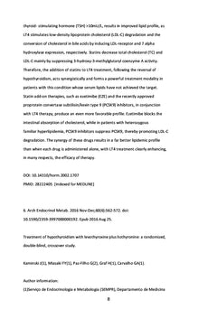 Hypercholesterolemie de l'hypothyroïdie primaire