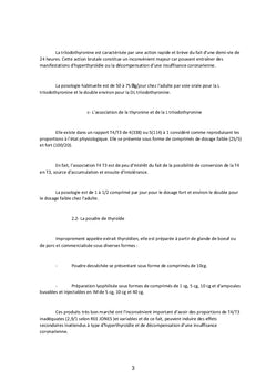 Obésité à Iode/Hypothyroïdie Primaire/Moyens Thérapeutiques