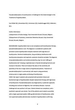 SEmEiologie neuro-psychiatrique hypothyroIdienne