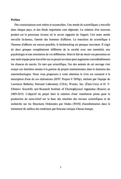 En route vers des nanostructures ordonnEes