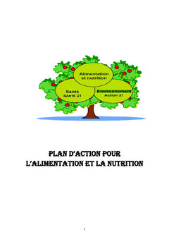 Plan d'action pour l'alimentation et la nutrition
