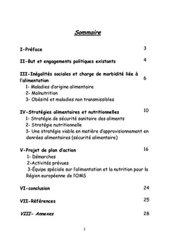 Plan d'action pour l'alimentation et la nutrition