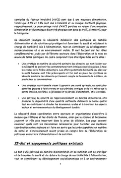 Plan d'action pour l'alimentation et la nutrition