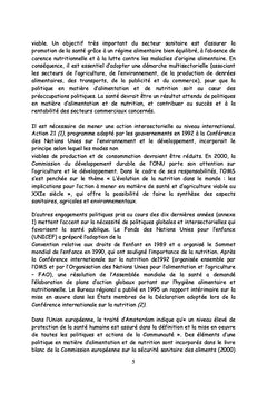 Plan d'action pour l'alimentation et la nutrition
