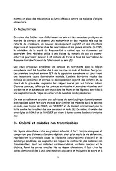 Plan d'action pour l'alimentation et la nutrition