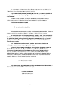 Circonstances / Lit du malade & DEcouverte de l'hypothyroïdie primaire