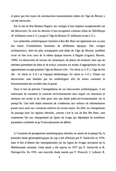 Ras Ibn Hani, une Ile devenue presqu'Ile A l'Age du Bronze