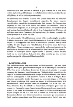Lecture publique, problème de langues et alphabétisation en Haïti