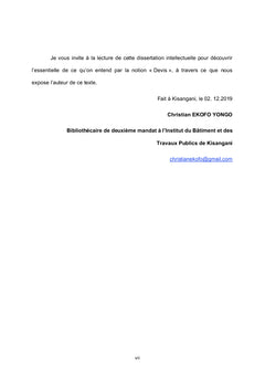 Esquisse du devis d'un bâtiment administratif dans la ville de Kisangani