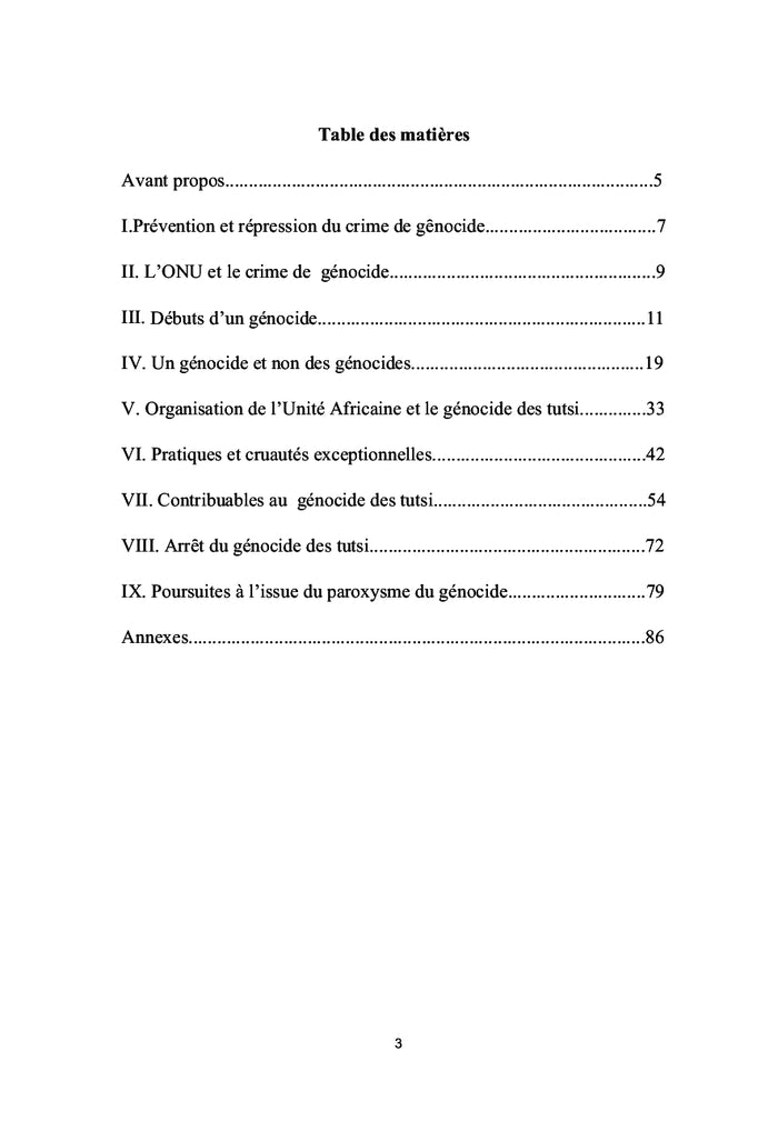 Le génocide singulier